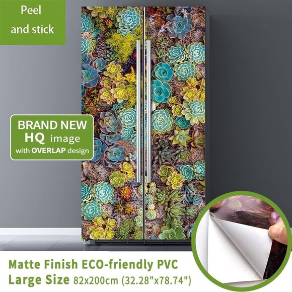 Nature Art Self Stick Vinyl Door Mural Sticker, Peel and Stick Removable Refrige - Picture 3 of 9